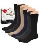 Premium Cotton Diabetic Dress Socks for Men - Super Soft & Extra Comfortable Dark Colors - Over the Calf 10-13 - Buy Online on GoSupps.com
