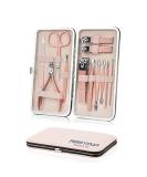Maincure Set MOMSIV Professional 12Pcs Stainless Steel Nail Clippers Set Pedicure Kit Grooming Tools with PU Leather Case for Girls and Women Gift Rose Gold - Buy Online on GoSupps.com