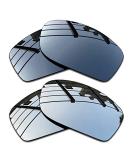 SEEABLE Polarized Mirror Replacement Lenses & Nose Piece for Oakley Fives Squared - Black Chrome Mirror + Silver Mirror - Buy Online on GoSupps.com