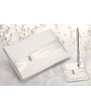 Cream Sash Guest Book with Pen Set - Buy Online on GoSupps.com