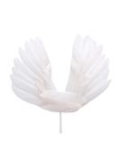 5 Pcs Angel Wing Cake Toppers White Feather Cupcake Topper Happy Birthday Party Cake Decor Baby Shower Cupcake Toppers Anniversary Wedding Cake Decorations - Buy Online on GoSupps.com