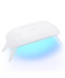Makartt 8W LED Mini Nail Lamp | UV Nail Dryer with Timer and USB | Gel Nail Polish Light for Travel | White - Buy Online on GoSupps.com