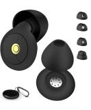 Ear Plugs for Sleeping | Comfortable Silicone Reusable Earplugs | Hearing Protection for Concerts Loud Music & Motorcycles | 20dB-25dB Noise Reduction | 8 Black Ear Tips - Buy Online on GoSupps.com