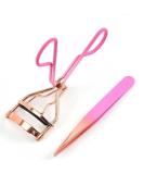 Luxurious Rose Gold Eyelash Curler & Tweezer Set | Perfect Lifted Lashes & Precision Brow Grooming | Stylish Beauty Tools for International Shipping - Buy Online on GoSupps.com