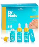 Belle Azul Dr. Nails Anti-Fungal Treatment | Nail Polish 3x10ml - Strengthen Nails with Organic Argan & Tea Tree Oil Vitamin E - Made in Spain - Buy Online on GoSupps.com