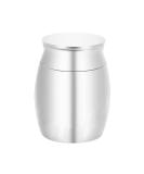LZZEM 1 Piece Mini Keepsake Urn Stainless Steel Cremation Urn Jewelry Small Urn Used for Human Ashes Waterproof Decorative Ashes Loss of Pet Sympathy - Buy Online on GoSupps.com