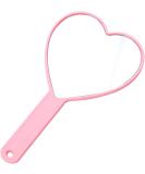 TBWHL Heart-Shaped Handheld Mirror - Portable Cosmetic Mirror with Handle in Pink - Buy Online on GoSupps.com