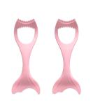 2pcs Pink Eyelash Eyeliner Guard - Silicone Comb Shield & Applicator | Mermaid Lash Stencils for Perfect Makeup | International Shipping Available - Buy Online on GoSupps.com