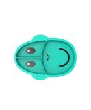 Matchstick Monkey Baby Weaning Section Plate - Green | 3 Split Sections, Antimicrobial, Anti-Slip, BPA-Free | 12+ Months - Buy Online on GoSupps.com