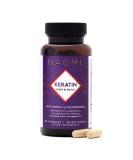 NAOMI Keratin Vegan Hair Growth Supplement for Women - Biotin, Zinc, & Soluble Keratin - Strong Hair & Nails Vitamins with Resveratrol - 60 Capsules - Buy Online on GoSupps.com