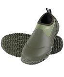 HISEA Unisex Waterproof Garden Shoes Ankle Rain Boots Rubber Slip-On Shoes for Women Men Outdoor 12 Women/10.5 Men Green - Buy Online on GoSupps.com