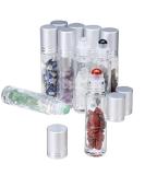 Clear Glass Roller Bottles,10 Pack 10ml 0.33fl oz Gemstone Roller Ball For Essential Oils,Natural Crystal Stones Roller Balls With Silver Lid,Thick Glass Roll on Bottle-Healing Crystal Chips Inside - Buy Online on GoSupps.com