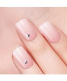 Danni & Toni Half Hardened Gel Nail Foils - Blassrosa Color Mixture with Silver Points | Self-Adhesive UV Gel Nail Wraps - 28 Stickers for Stunning Nail Designs - Buy Online on GoSupps.com