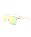 Karsaer Flat Top TR90 Polarized Men's Sunglasses - Mirrored Gold Lens/White - Buy Online on GoSupps.com