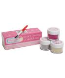 Holly Cupcakes Set of 3 Stunning Sparkly Decorating Glitters with Application Brush: Silver Gold and Pink - Buy Online on GoSupps.com