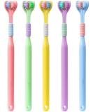 Three-Sided Soft Hair Toothbrush for Adults & Children - Effective Manual Design for Deep Cleaning Teeth & Gums - Random Color - Buy Online on GoSupps.com