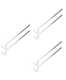 HOMSFOU 6 Pcs Telescopic Snake Hook Heavy Duty Snake Hook Snake Handling Tools Reptile Catcher Stick Snake Grabber Tongs Reptiles Hooks Snake Catching Tool Glass Stainless Steel Snake Clip - Buy Online on GoSupps.com