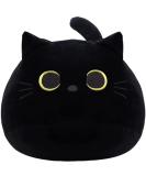 OUKEYI 50cm Black Cat Plush Toy Black Cat Pillow Fat Cat Kawaii Pillow Stuff Plushies Lumbar Back Cushion Decoration for Kids Home Decor Gift Boys Girls Birthday Valentines Christmas - Buy Online on GoSupps.com