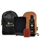 Tan Physics & EviLuxe Deluxe Tanning Mitt Bundle (5pcs)   Face & Body Tanner Mitts  Exfoliation Glove  Storage Bag & 8oz True Color Sunless Tanning Lotion   For Flawless Sun Kissed Skin All Year Long - Buy Online on GoSupps.com