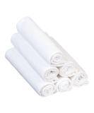 Bornino Flannelltche 6er set molton towels for babies sniffer towel diaper pad spit towel 40x40 cm pure cotton white - easy to care for - Buy Online on GoSupps.com