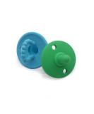 Pure Hunny Pacifier Set - 2-Pack Blue & Green Medical Grade Silicone | Newborn & Up - Buy Online on GoSupps.com