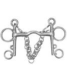 Namvo Stainless Steel Pelham Bit for Horses - Durable Joint Piece with Chain Connector Accessories - Buy Online on GoSupps.com