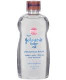 Johnson's Baby Oil with Shea & Cocoa Butter - 14oz (Pack of 2) - Buy Online on GoSupps.com