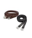 Stirrup Leather Quality Bonded Adults Childs English Non-Stretch Saddle Equestrian Soft Webbing Strong Straps Stainless Equestrian Dressage - 44'' - Black 44'' Colour - Buy Online on GoSupps.com
