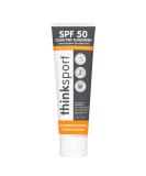 Think Sport Clear Zinc Sunscreen SPF 50 - 89ml | Broad Spectrum UVA/UVB Protection - Buy Online on GoSupps.com