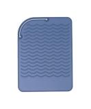 Buy Silicone Hair Iron Mat | Heat Resistant Travel Mat for Flat & Curling Irons - Professional Hair Styling Tools in Blue - Buy Online on GoSupps.com