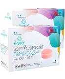 Beppy Wet Comfort Tampons Double Pack - 16 Sponge Tampons for Ultimate Freedom in Water Activities & Sports - Buy Online on GoSupps.com
