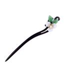 Lurrose Vintage Flower Chinese Hair Stick - Japanese Wood Chopsticks for Women/Girls Hair Styling (White/Green) - Buy Online on GoSupps.com