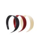 Shop 3-Pack Satin Hard Headbands | Slipproof Hair Bands for Women | Perfect Gift for Wife or Girlfriend - 2.5 cm Wide - Buy Online on GoSupps.com