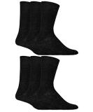 IOMI 6 Pack Men's Non-Binding Diabetic Socks 7-12 Black - Extra Wide Top, Thin & Comfortable - Buy Online on GoSupps.com