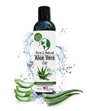 Earth's Daughter Organic Aloe Vera | 100% Pure Cold Pressed Aloe | 8 oz Dispenser | Face, Hair, Sunburn, Dry Skin - Buy Online on GoSupps.com