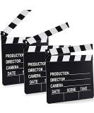 10-Piece Movie Clapboard Set | 7x8 Inch Cardboard Directors Clapper Board for Films & Photo Props - White - Buy Online on GoSupps.com