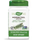 Natures Way Horsetail Grass 400mg 100 Vegetarian Capsules - Pack of 3 Bottles - Buy Online on GoSupps.com