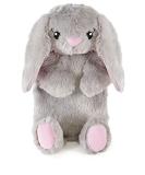 K Collection Grey Bunny 3D Novelty Hot Water Bottle with Removable Plush Cover - Premium Natural Rubber - Soft and Cozy - Buy Online on GoSupps.com