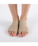 Arch Support Sleeve & Brace for Plantar Fasciitis Relief | Compression Socks with Gel Pads - Pain Relief for Long Hours - Beige - Buy Online on GoSupps.com