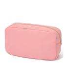 YogoRun Large Makeup Pouch Bag Travel Cosmetic Nylon Zipper Pouch for Women/Girls/Teens (Pink, L) - Buy Online on GoSupps.com
