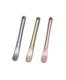 3-Piece Zinc Alloy Makeup Spatula Set - Eye Cream Spoons & Mini Cosmetic Skincare Tools - Gold Silver & Rose Gold - Buy Online on GoSupps.com