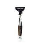 Edwin Jagger Chrome Mach3 Razor Handle - Orange Imitation Horn - Premium Shaving Accessory for International Shipping - Buy Online on GoSupps.com