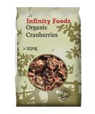 Infinity Foods Organic Dried Cranberries 250g - Buy Online on GoSupps.com
