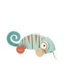 Janod Pulling Chameleon Tropik - Eco-Friendly Wood Learning Toy for Kids - Quiet Wheels FSC Certified - Perfect for Ages 1+ - J08264 - Buy Online on GoSupps.com