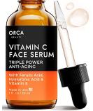 Vitamin C Serum for Face with Hyaluronic Acid - Brightening Skin Serum - Buy Online on GoSupps.com