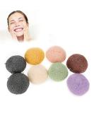 Konjac Wash Face Flutter Set - 8pcs Round Type Body Sponges for Deep Pore Cleansing and Exfoliation - Buy Online on GoSupps.com