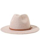 Lanzom Women Lady Felt Fedora Hat Wide Brim Wool Panama Hat - E-Beige - Buy Online on GoSupps.com
