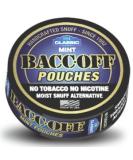 BaccOff Classic Mint Pouches - Premium Tobacco & Nicotine Free Snuff Alternative (10 Cans) - Buy Online on GoSupps.com