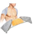 Double Shoulder Support Brace with Heating Pad | Lightweight & Comfortable Winter Pain Relief | Gold Fleece Neck & Shoulder Protector - Ship Internationally - Buy Online on GoSupps.com
