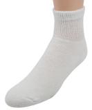 Doc Ortho Diabetic Socks 12 Pairs - Men & Women, X-Large, White, Loose Fit Cotton, 1/4 Crew - Buy Online on GoSupps.com